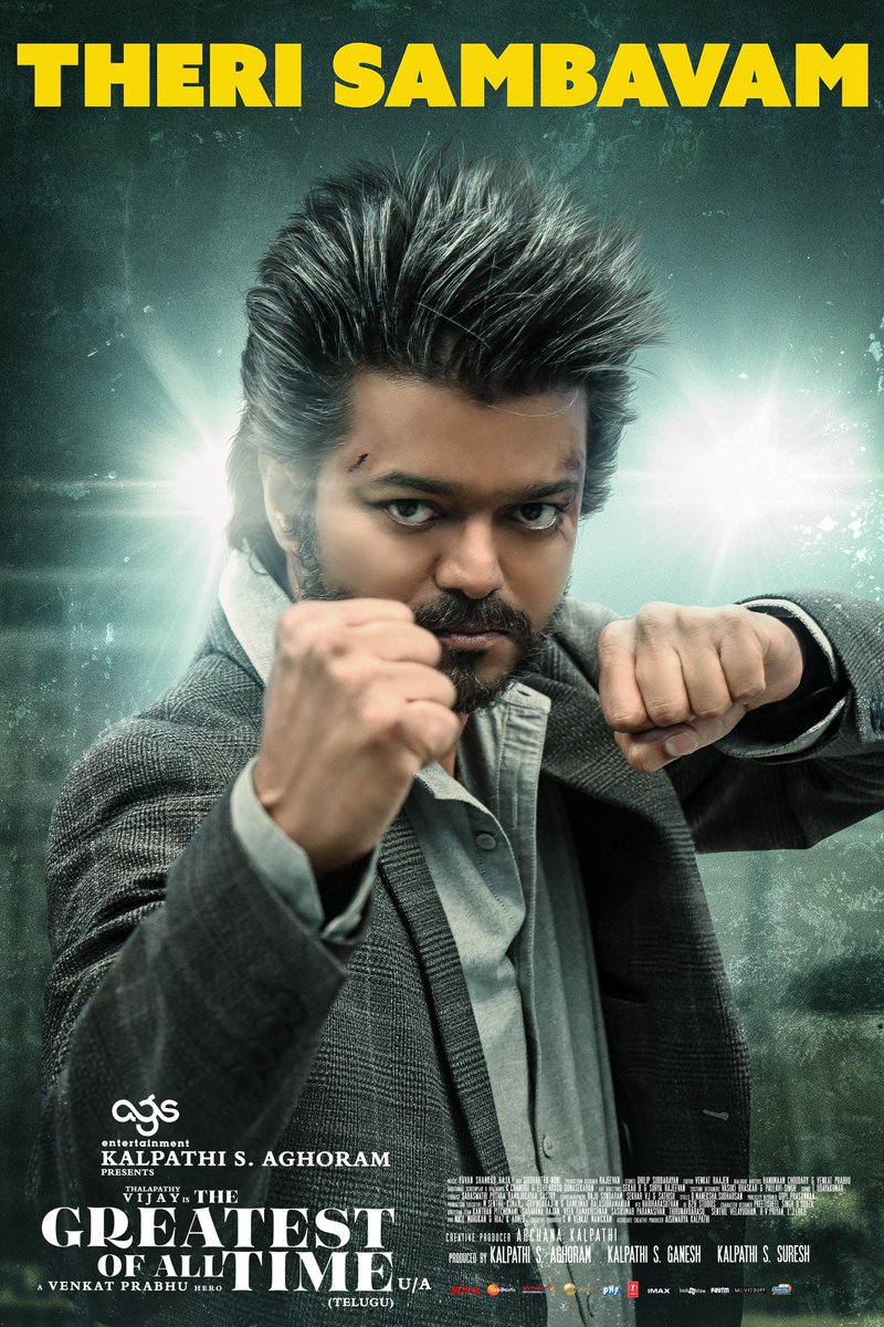 CineemaJunction's tweet photo. #TheGreastestOfAllTime Theri Sambhavam 💥💥
#TheGOATBLOCKBUSTER
#ThalapathyVijay @Ags_production @vp_offl @archanakalpathi @thisisysr @Meenakshiioffl @actress_Sneha @actorprashanth #CineemaJunction @mynameisraahul https://t.co/DI7TiHmENZ