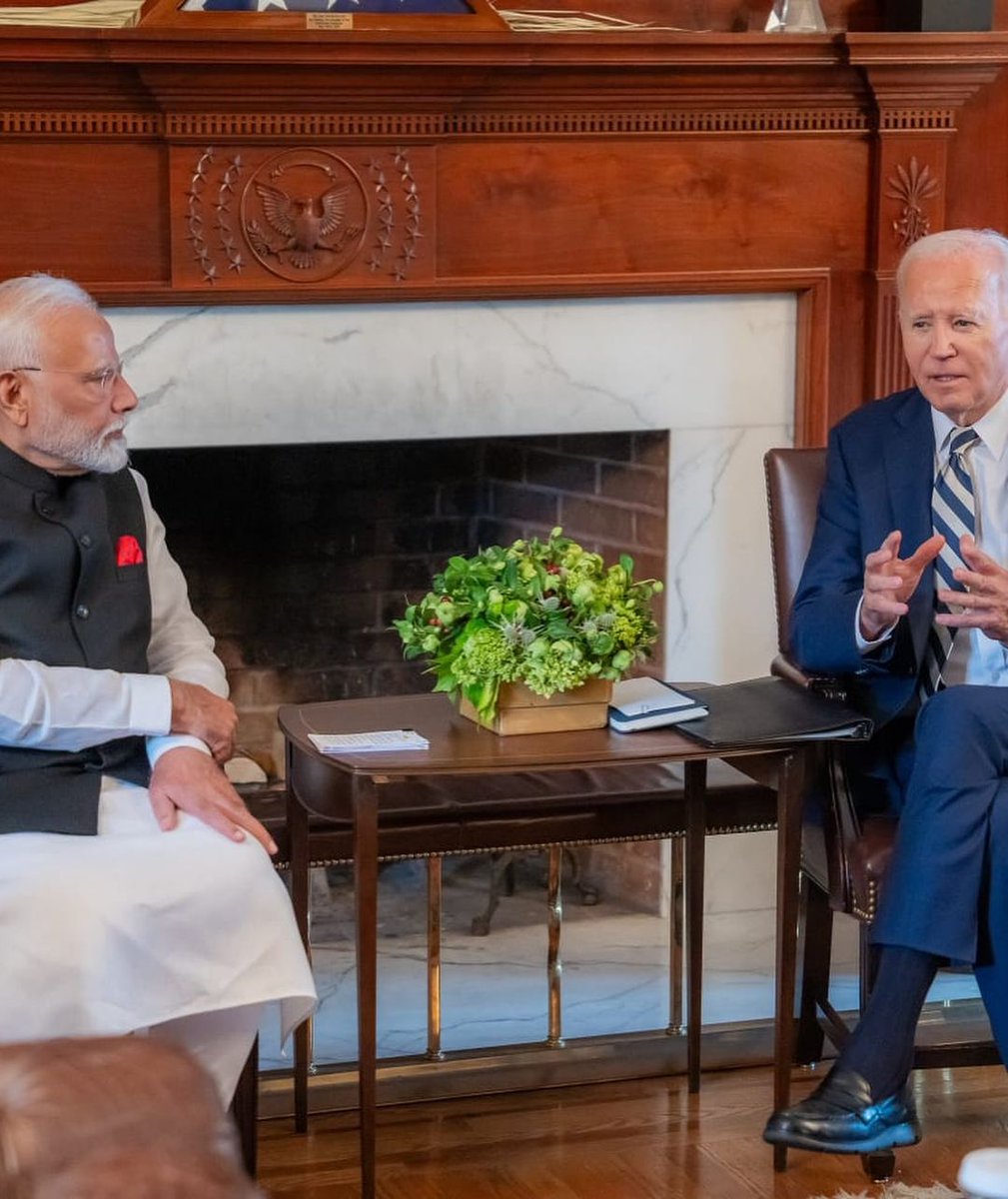 iRitaPatel's tweet photo. US President @joebiden welcomed PM @narendramodi at his residence at Greenville, Delaware.
Here are a few glimpses...
#modiusa #modiusavisit #modihaitomumkinhai #modihaitohmumkinhai #namoforeverindia https://t.co/gI6kyOOstC