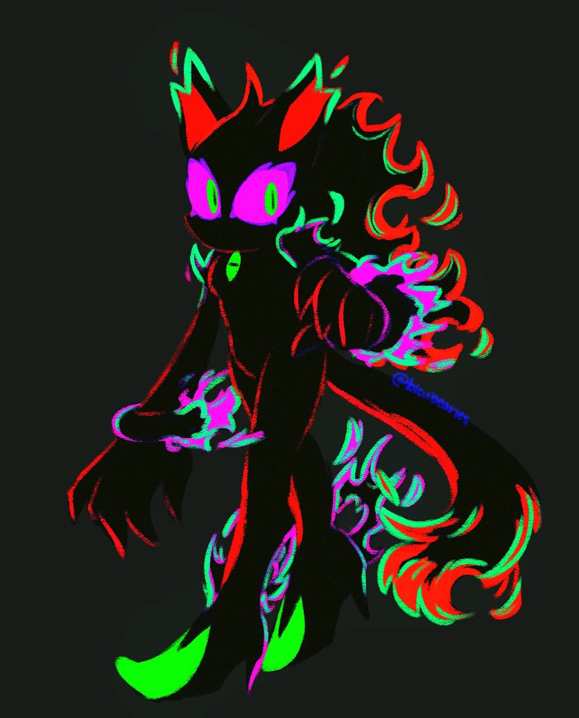 bleubearies's tweet image. [ #sonicart , #protoblaze ]

a blaze that is to iblis what shadow is to mephiles