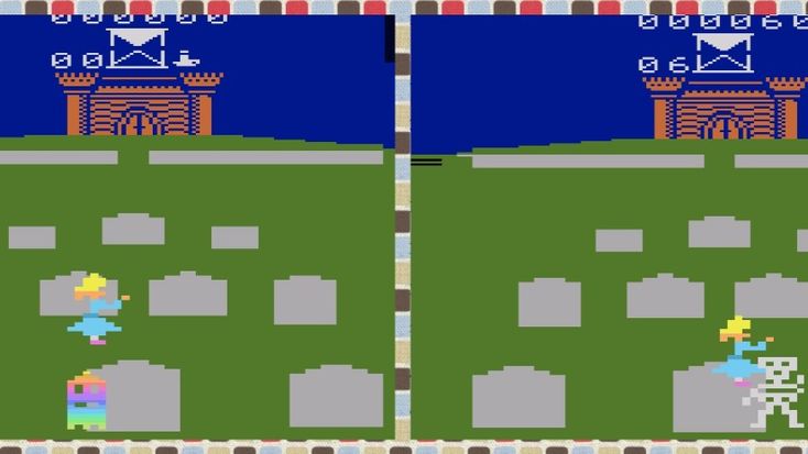 OldSchoolBooks1's tweet photo. Today's #retrogaming on the #Atari2600 #GhostManor, I'll admit I was just chasing the ghost around and listening to those great sound effects and little tune! https://t.co/EzHjwsWn7W