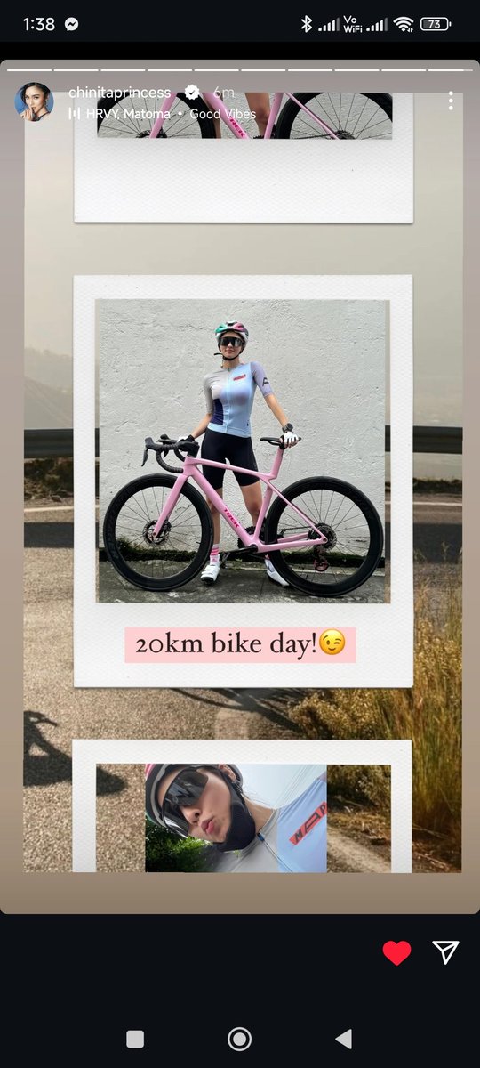 Nag bike pala ang chinita 🥰 syempre hinde pwedeng mawala ang pewpau 🥰❤️❤️❤️❤️