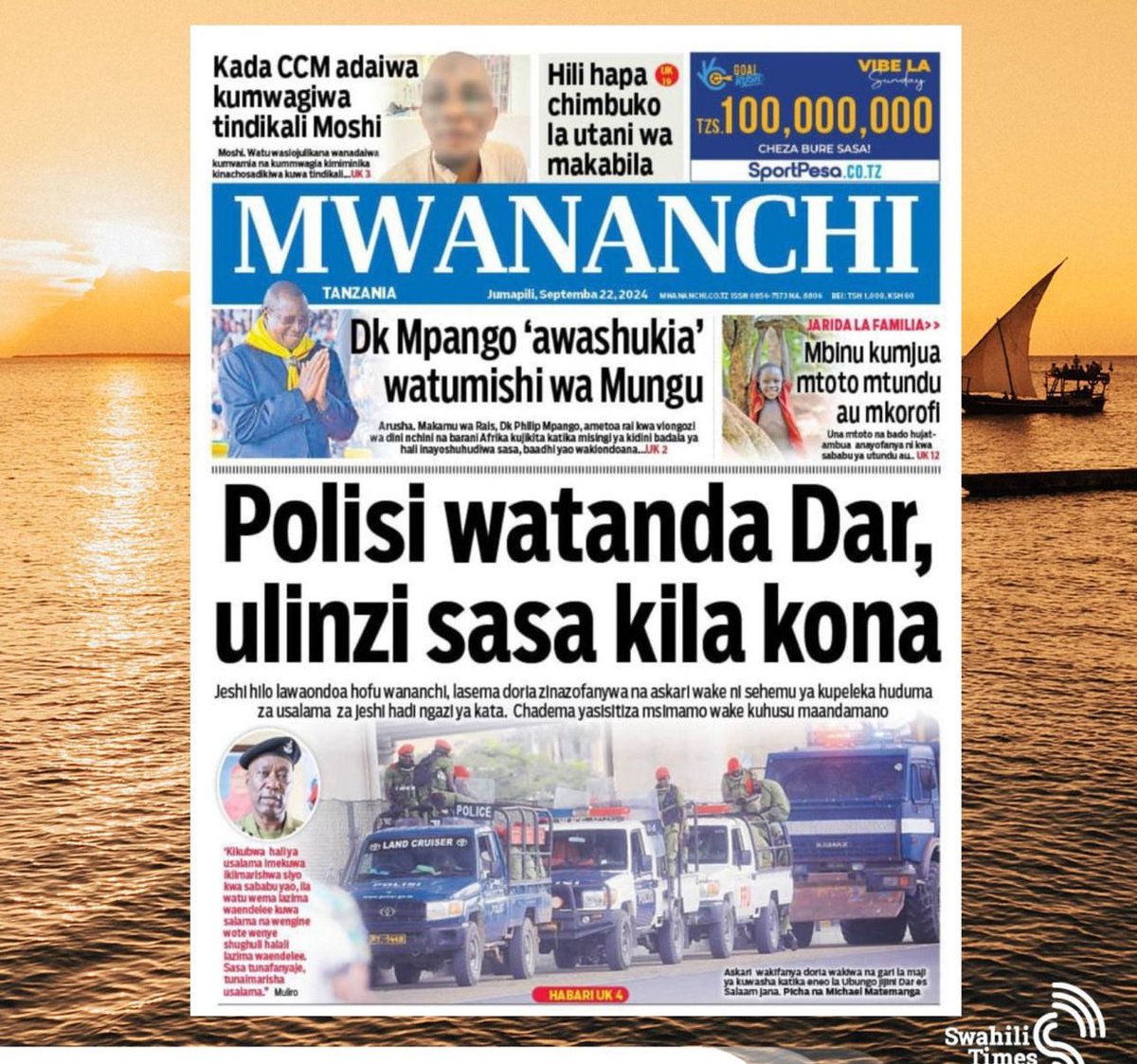 godbless_lema's tweet photo. Polisi wametanda kuzuia watu kuomboleza na sio kutafuta vijana waliotekwa na kupotea pia wauwaji walio katiza maisha ya Ally Kibao. Hii dhambi inao mshahara. Let’s God let’s go…… https://t.co/42tVABrkji