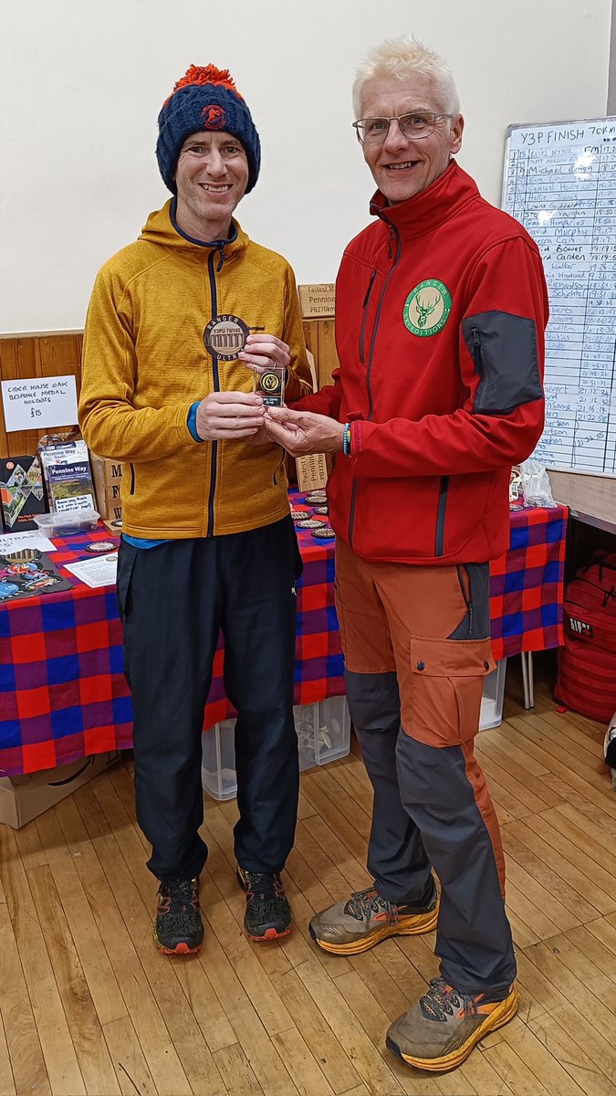 Yorkshire Three Peaks 100k yesterday by Rangers Ultras ... great day, lucky with the weather, body felt good, 4th overall (1st M20-49🏆). Highly recommended. Tired now 💤