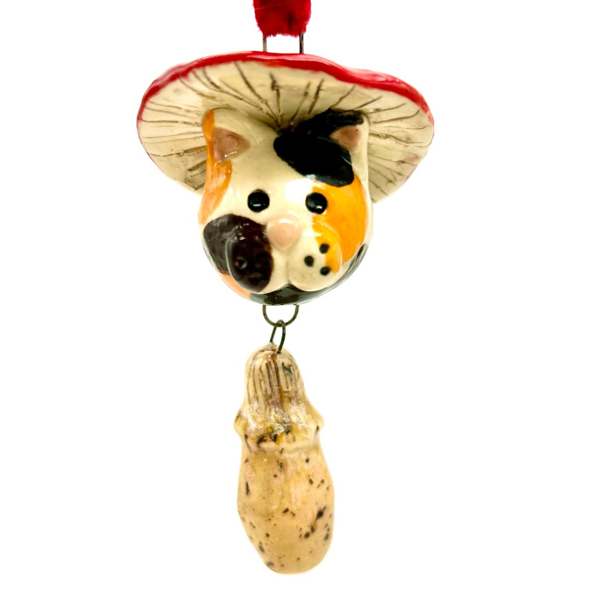 ZenCatPottery's tweet image. Mushroom Cat Ornament etsy.com/listing/178429… #catornament #mushroomornament #christmasornament #handmadepottery #handmadeceramics