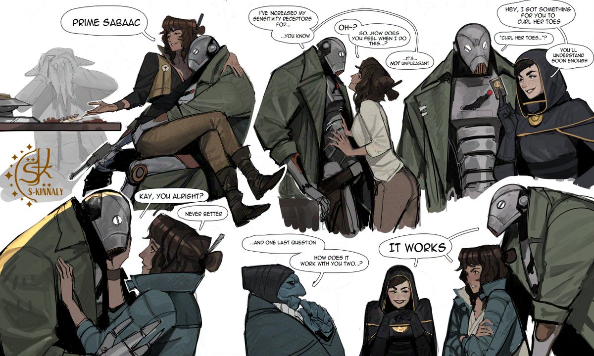 s_kinnaly's tweet image. I'm going crazy for ND-5 and Kay~ #KayD5 #StarWarsOutlaws
