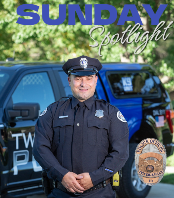 TwinFallsPD's tweet photo. Officer Mandzic started with us in June 2016. Officer Mandzic is a FTO, playing a vital role in training new Officers. Thank you, Officer Mandzic, for your hard work and dedication to the City of Twin Falls. #SundaySpotlight #thankyou #hardwork #commitment  #oneteam #TFPD https://t.co/AzjX44mH5C