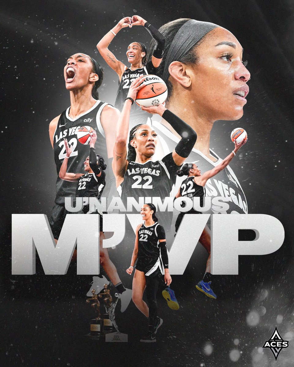 𝐌'𝐕𝑻𝑯𝑹𝑬𝑬 ✨

<a href="/_ajawilson22/">A'ja Wilson</a> is the 2024 <a href="/WNBA/">WNBA</a> Most Valuable Player!