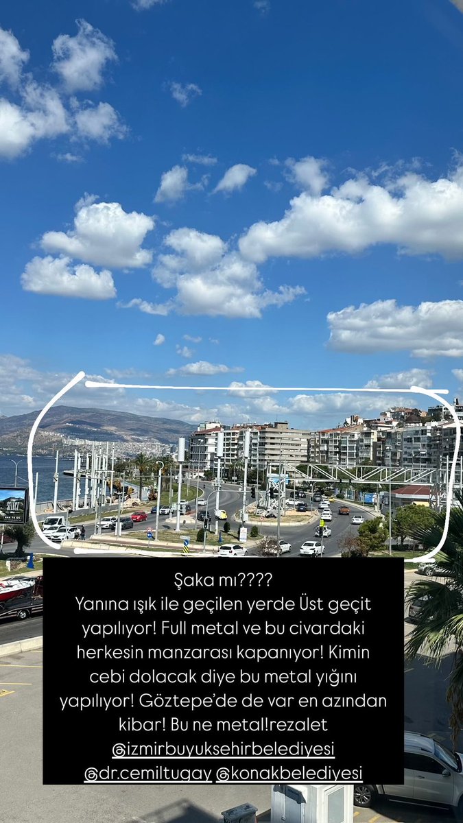 neslikal's tweet photo. Şaka gibi ya!!! Hiç mi vizyon yok. Metal yığını köprü yapılıyor! @izmirbld @KonakBel https://t.co/5ETm3n1GUk