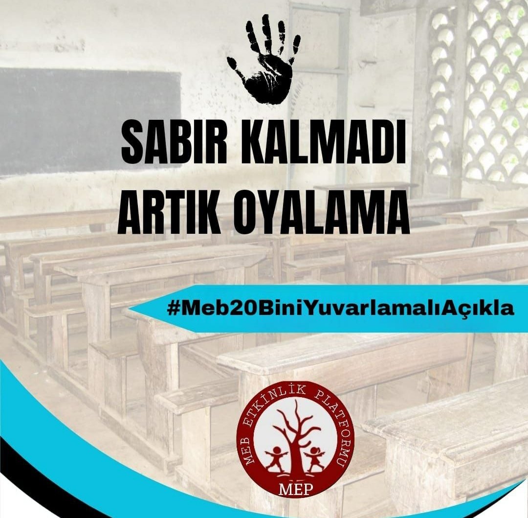 KPSS puanlarına göre atama yapılmalı ve artık 14 aydır ilerlemeyen atama süreci ilerlemeli öğretmenler okullarla buluşmalı
#Meb20BiniYuvarlamalıAçıkla
