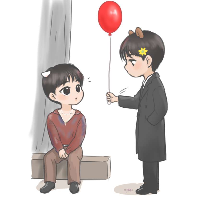 🎈🌼
#뷔진 #taejin