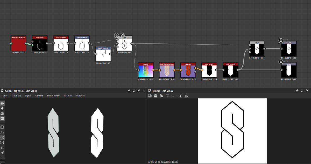 That_GuyMike's tweet photo. Sorry everyone but I officially made the coolest Substance graph, you can all stop now https://t.co/sVV1gxbY8u
