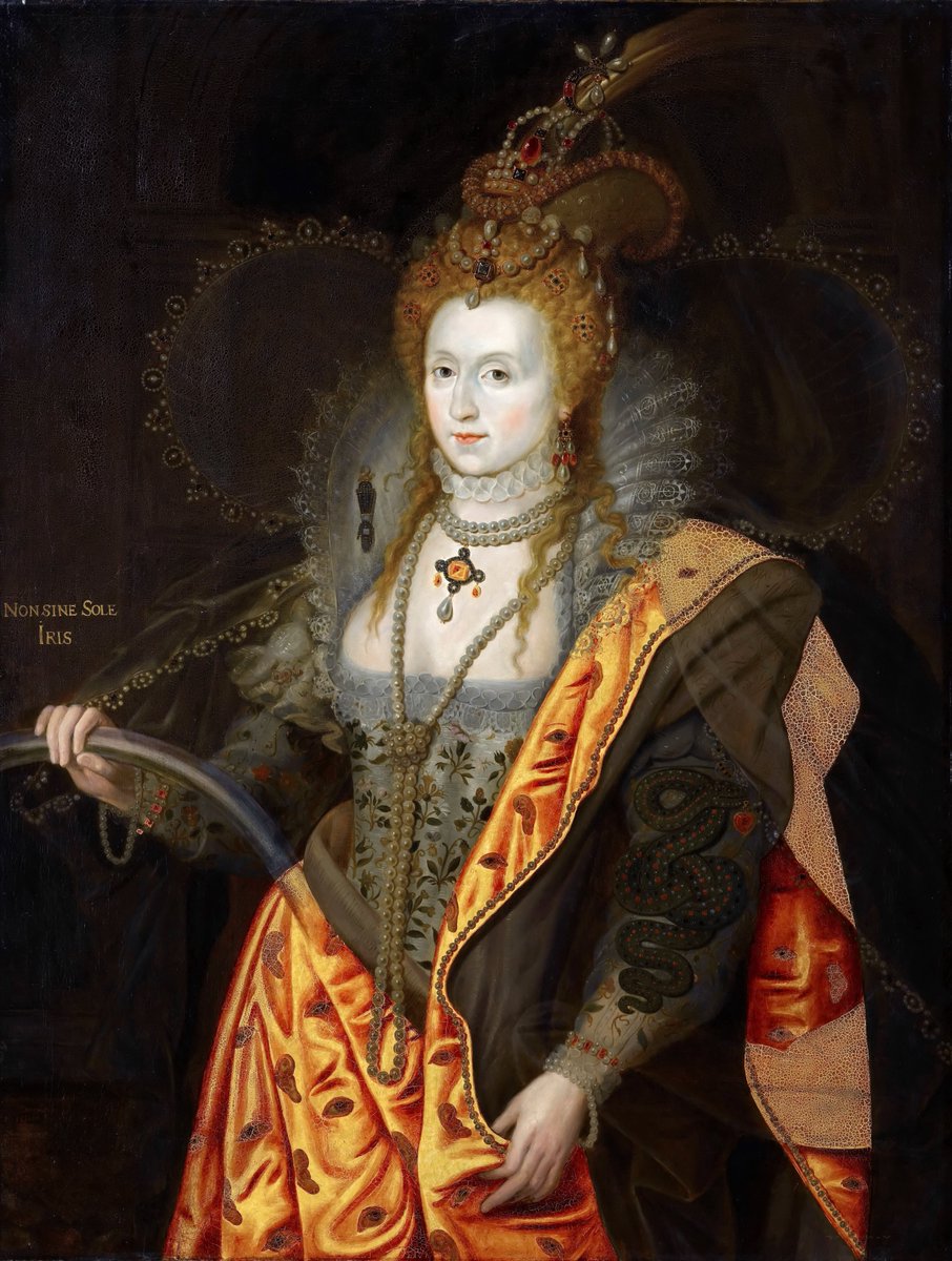 Portrait of Elizabeth I of England (1533-1603), in ballet costume as Iris (Rainbow Portrait). Museum: Musée de l'Histoire de France, Château de Versailles. Author: HEALY, GEORGE PETER ALEXANDER.