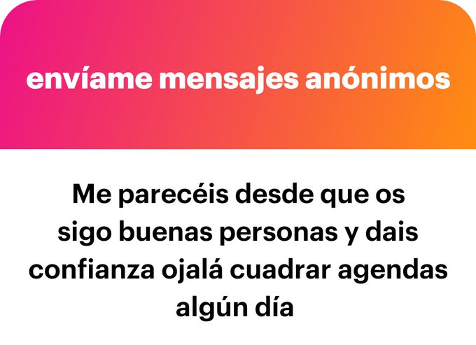 Muchas gracias. S&oacute;lo somos normales y tratamos a la gente como nos gusta q nos traten ❤️ https://t.c