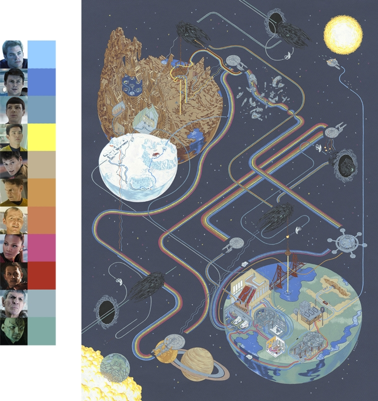 NaoCasanova's tweet photo. El cartógrafo Andrew DeGraff crea mapas detallados de los movimientos de los personajes principales de películas famosas.

Cada mapa de la serie CINEMAPS se hace a mano con gouache y tinta sobre papel, meticulosamente planificado, y puede llevarle 1.000 horas. https://t.co/TlxQ32Nlda