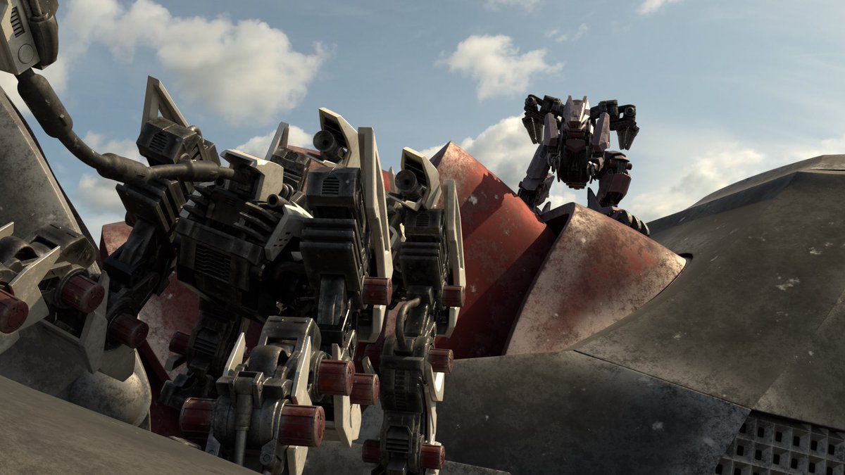 バーサークフューラーとライガーゼロのデータしばらく触ってなかったのでリハビリに一枚レンダリング
 #blender #b3d