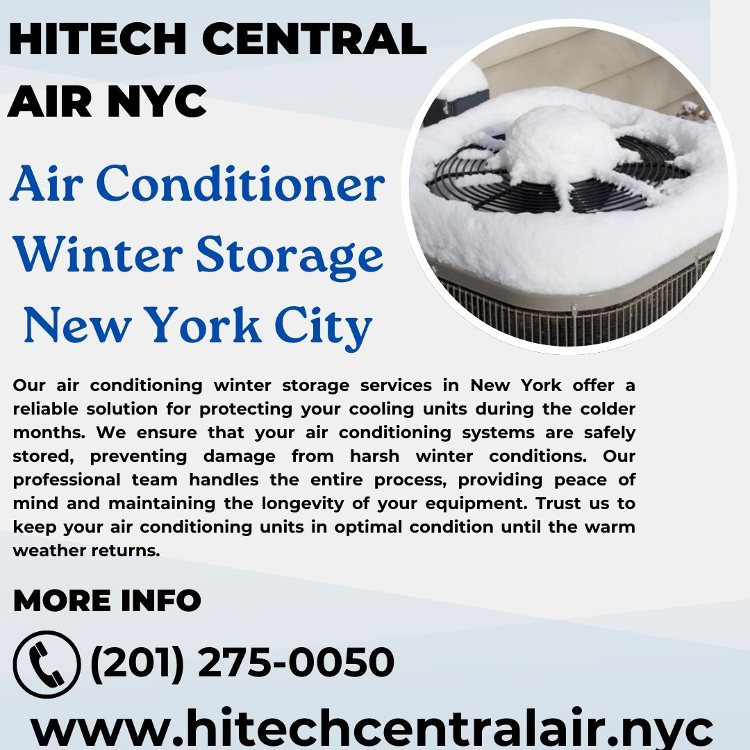aircentralnyc's tweet photo. Our air conditioning winter storage services in New York offer a reliable solution for protecting your cooling units during the colder months. Call us (201) 275-0050 https://t.co/wkSZRobUfu #WinterHVACStorage,#HVACStorage,#WinterizeHVAC,#HeatingServices,#HomeHeating https://t.co/rL8LWNUiOA