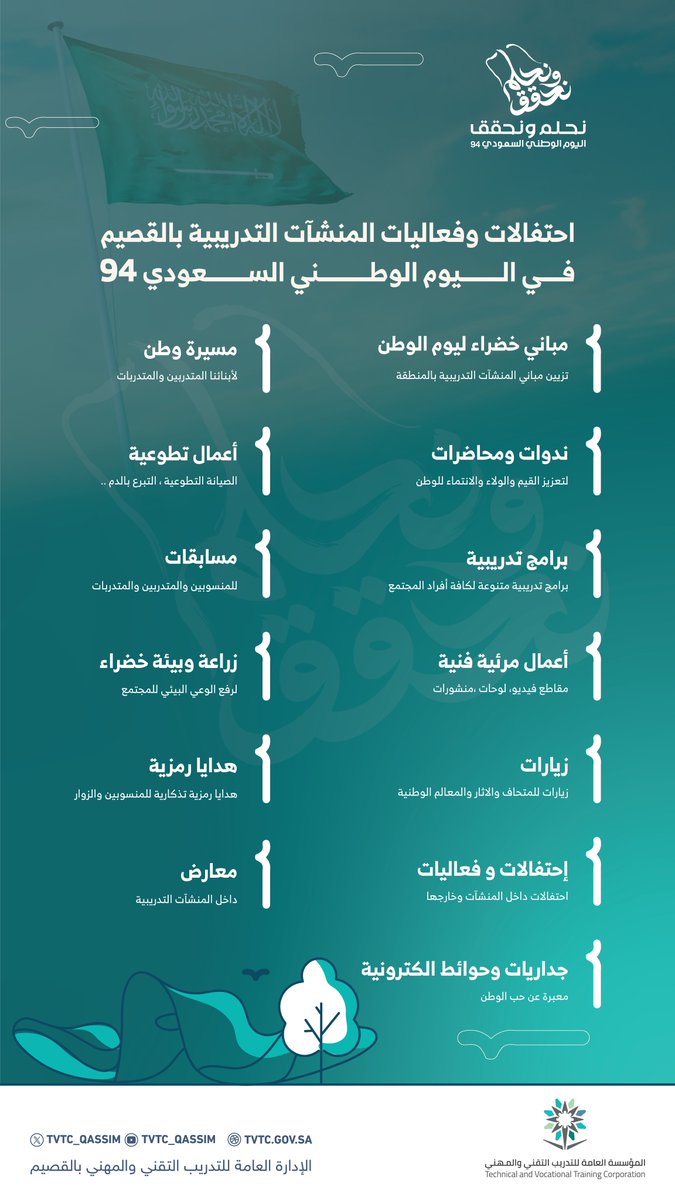 التدريب التقني بمنطقة القصيم tweet media