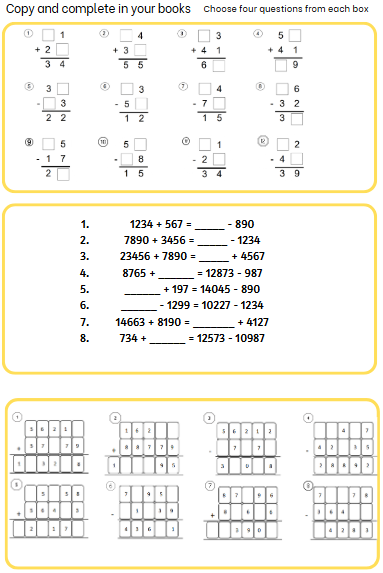 MathsWithMrHill's tweet image. Here's another way I make fluency sheets more interesting. Question Roulette. Choose 4 Qs from each section, When peer marking if they selected a winning Q and got it correct, they get 5 bonus points. #KS2maths #addition #mathschat