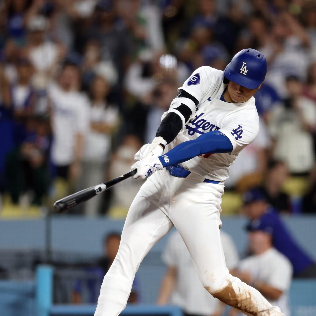 House44_io's tweet photo. Congratulations to Shohei Ohtani @shoheiohtani and The Dodgers @dodgers for a HISTORIC season! 🎉

Shohei is the first baseball player in MLB history to join the 50/50 club - no professional player has ever done this in 120 years. ⚾️ https://t.co/rQt5EY5xrO