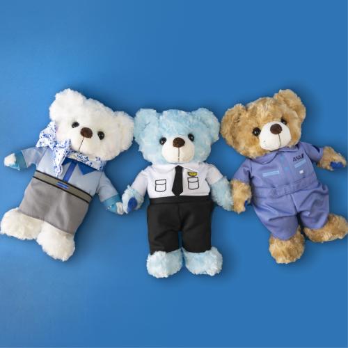 新商品 ANAオリジナルご当地ベアANAぬいぐるみ ANAのCA・パイロット