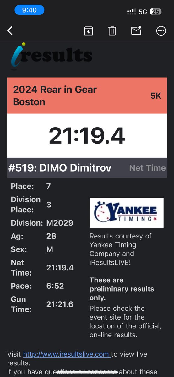 Post-night shift ✅ Rain ✅ What’s holding you back? <a href="/gyrig/">GYRIG</a> <a href="/GYRIG_Boston/">Get Your Rear in Gear - Boston</a> Run for colon cancer #Colon #Run #5k