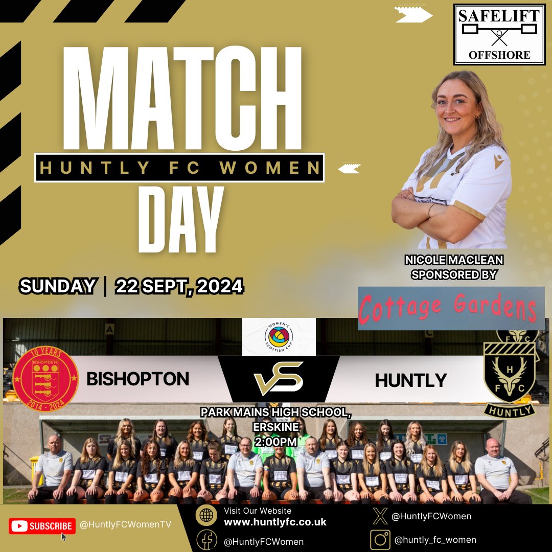 HuntlyFCWomen's tweet photo. We make the long 414 mile round trip to Bishopton for the second time today as we travel to play Bishopton Ladies Football Club in Preliminary Round 2 of the Scottish Gas Scottish Cup after the abandonment of the first tie which was finely poised at 3-3 heading into extra time. https://t.co/g5EXSdpE5Y