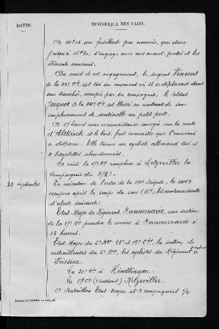 RhetyDominique's tweet photo. #1GM sur le front d' @Alsace,  22 septembre 1914 un sergent du 244e RI est tué lors d'une escarmouche avec des cyclistes allemands. @1J1Poilu @MDHDefense https://t.co/QSD3FVhNYX