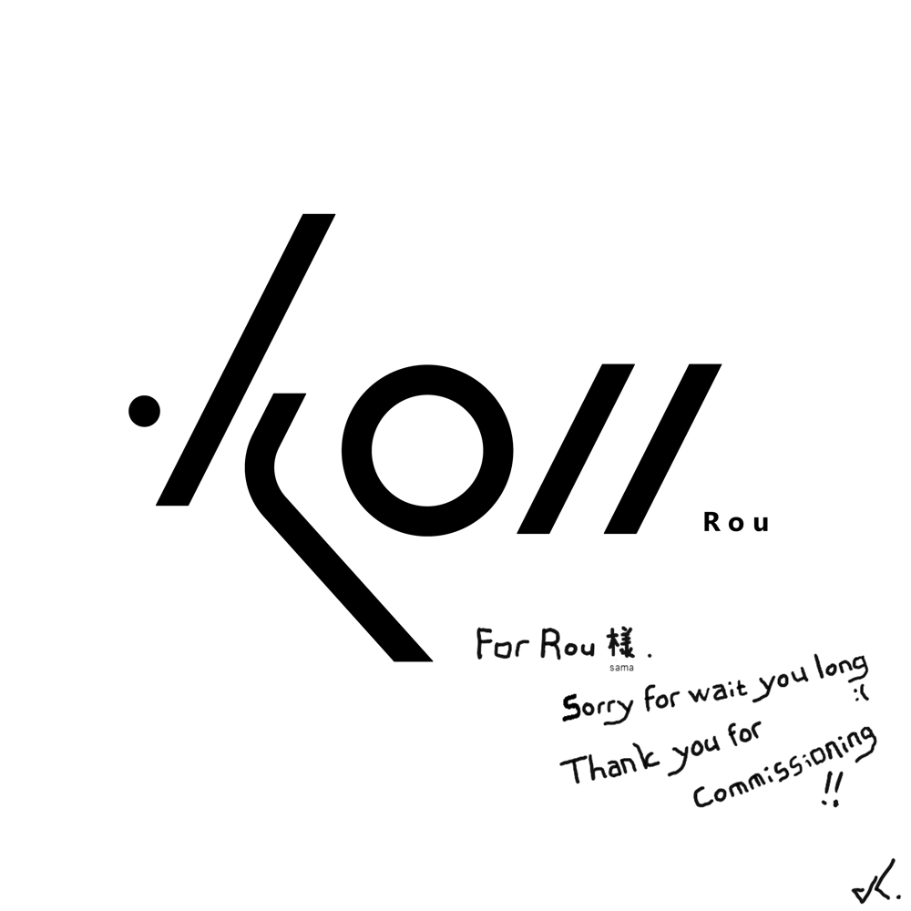 ckzn7's tweet photo. 【コミッション】   先日、Rou 様よりご依頼いただきロゴを制作させていただきました。   ご依頼いただきましてありがとうございました!   #タイポグラフィ #typography #graphicdesign #logodesign #ロゴデザイン #作字 https://t.co/r9ysXAqxwG
