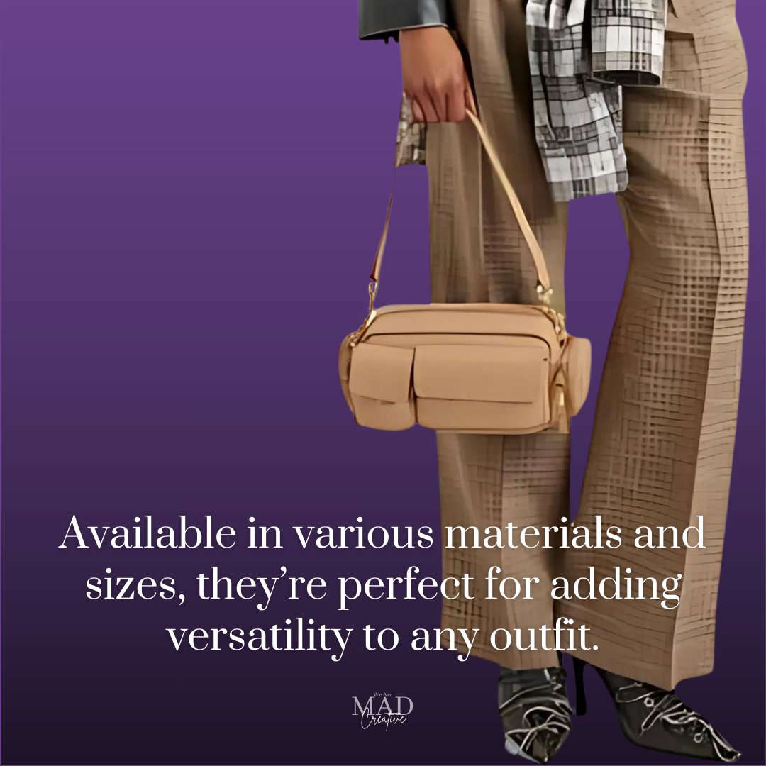 mad_are32506's tweet image. This season, cargo bags are the must-have trend to complete your look! 🍂 Stylish and functional, they’re perfect for all your seasonal adventures. Will you be rocking the cargo chic?

#autumnfashion #cargobag #fashiontrends #styleupdate #fallaccessories #trendalert