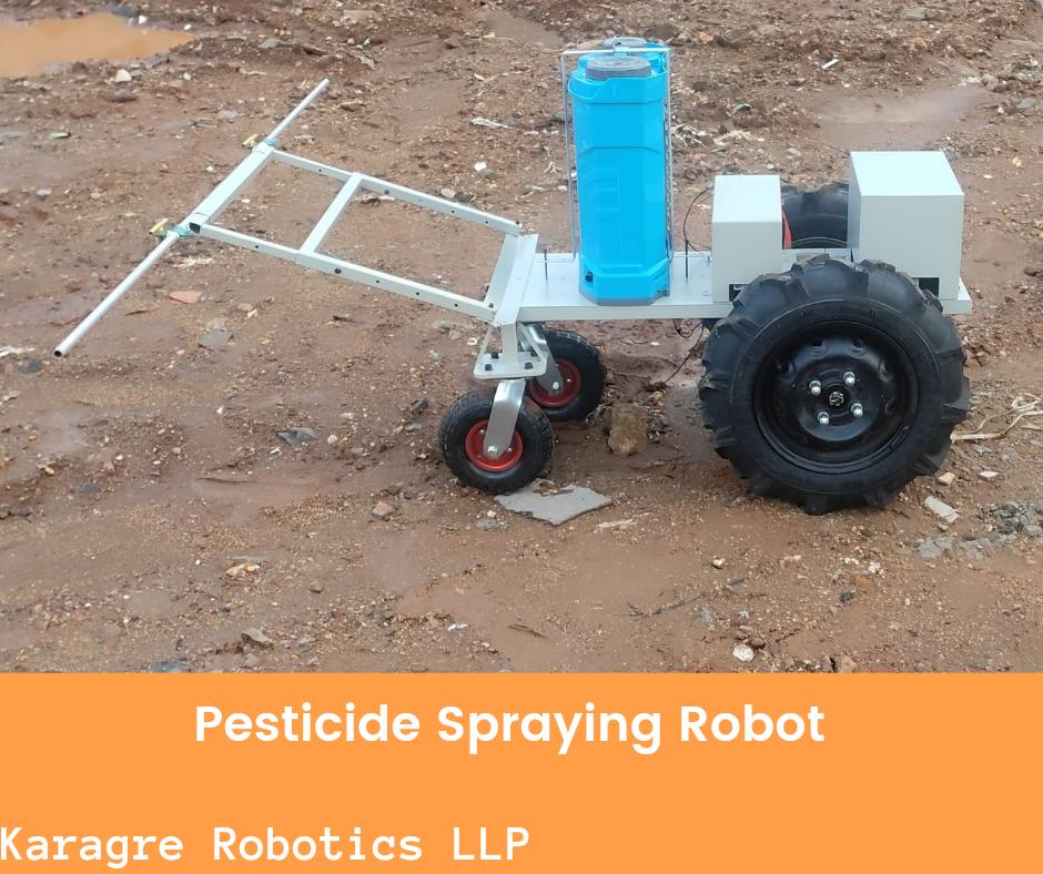 helpfarming's tweet photo. Karagre Robotics 
Pesticide Spraying Robot https://t.co/EQO4mXBd7p