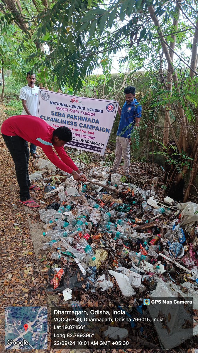 nssbbsr's tweet image. Swacchata Hi Seva campaign under ‘Swachh Bharat Abhiyan’ and Plastic Free Campaign.
The SEVA PAKHWADA-CLEANLINESS CAMPAIGN  will be observed from 17th September - 2nd October, 2024 by NSS Co-Unit, Panchayat College Dharamgarh, Kalahandi
#SwabhavSwachhata #SanskaarSwachhata #Swach