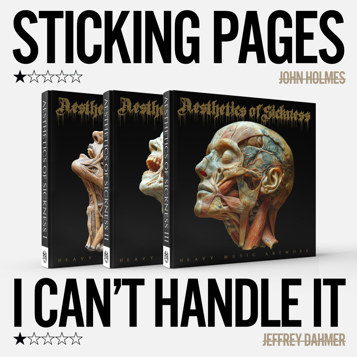 The reviews are coming in for Aesthetics of Sickness trilogy from prominent figures and is not looking good. 😭
