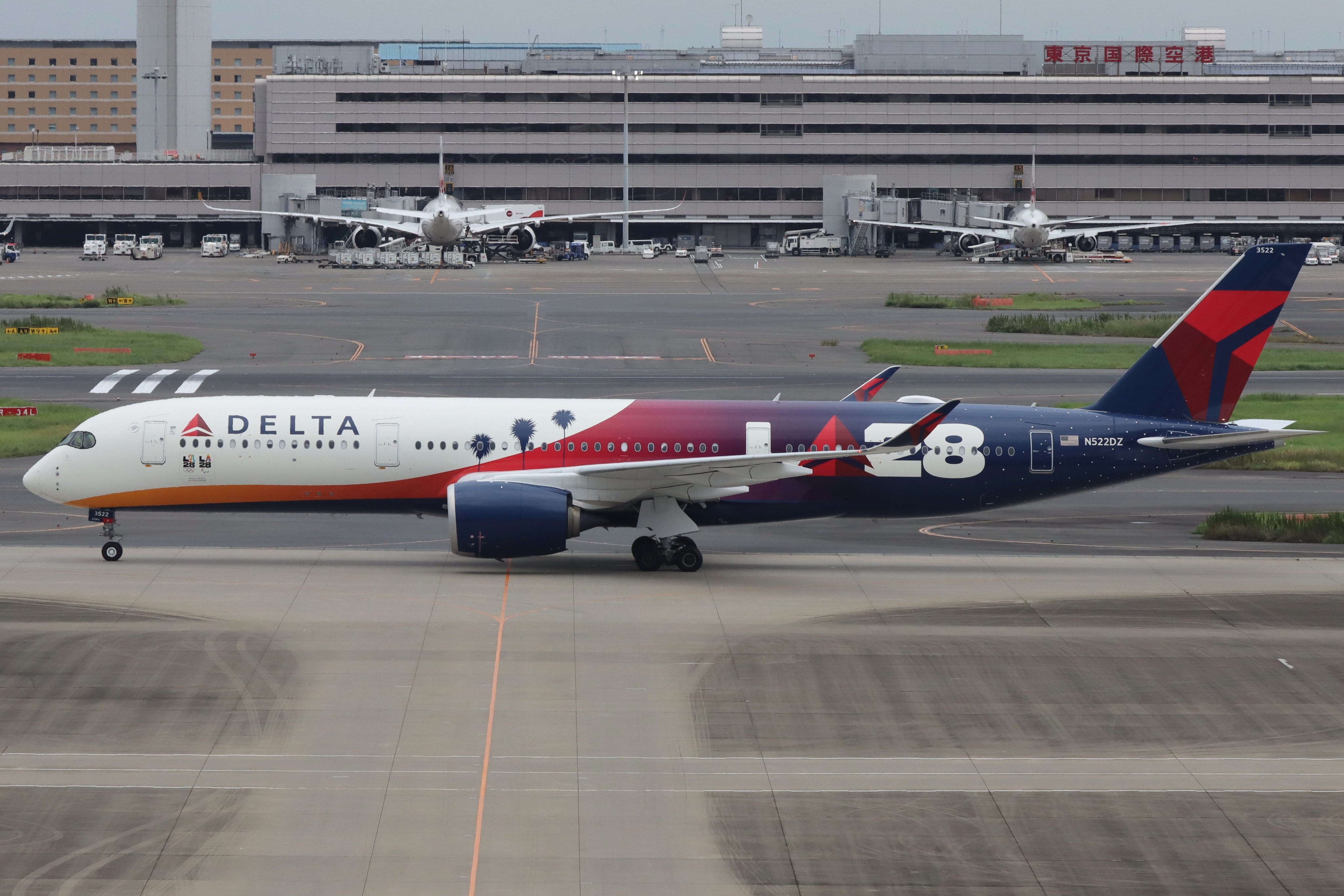 DELTA A350-900 デルタ LA 28 オリンピック エアバス