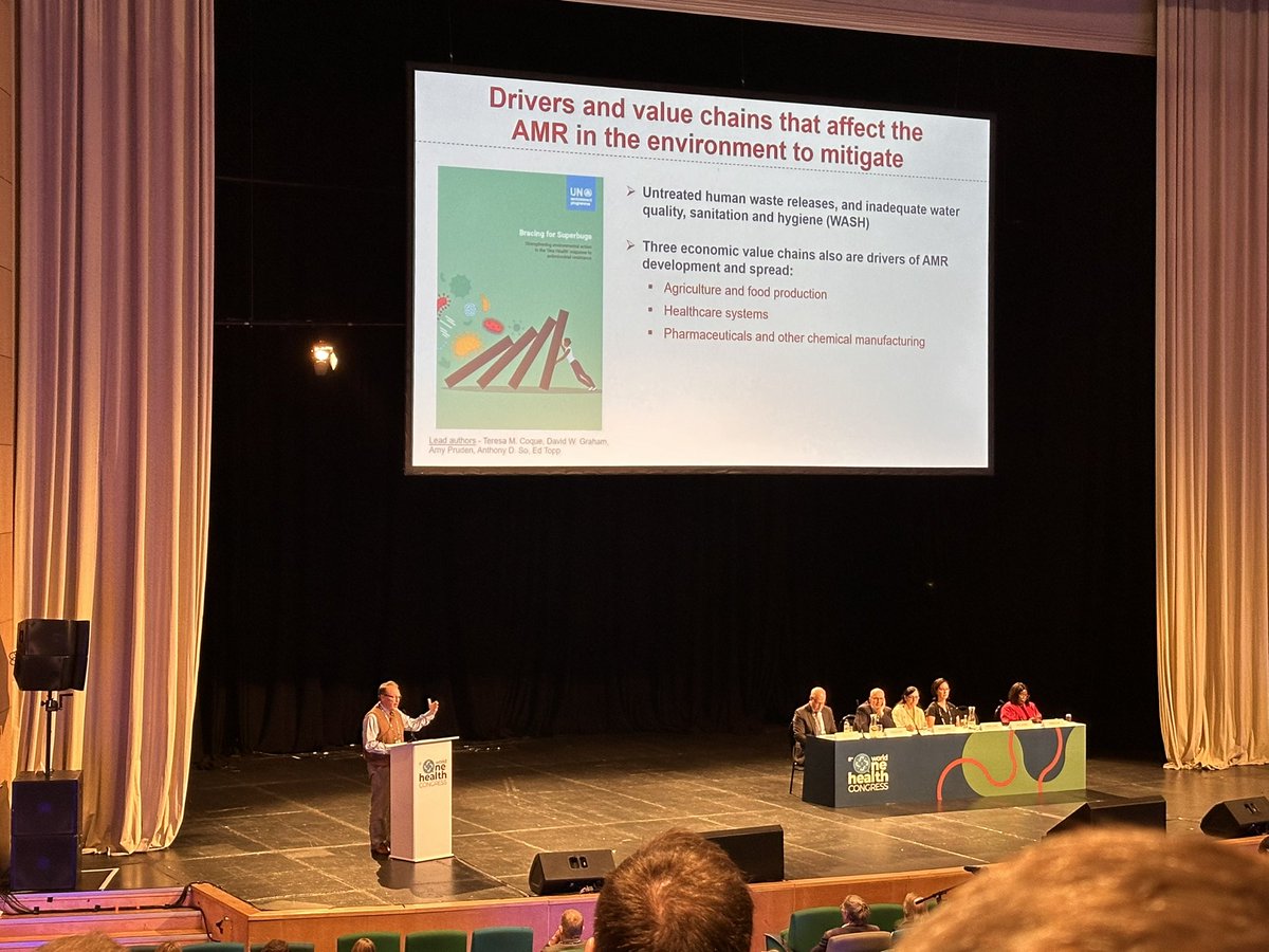 Amanda Berrian, DVM, PhD, MPH, DACVPM (@drdeeda) on Twitter photo Untreated human and animal waste and inadequate water quality, sanitation and hygiene are lead drivers of #AMR in the environment <a href="/WOHCongress/">World One Health Congress</a> #WOHC2024 Untreated human and animal waste and inadequate water quality, sanitation and hygiene are lead drivers of #AMR in the environment <a href="/WOHCongress/">World One Health Congress</a> #WOHC2024