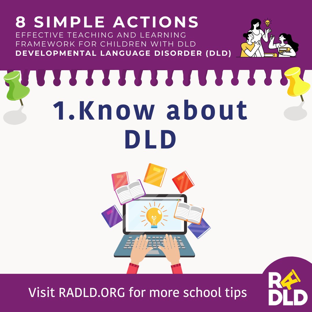 RADLDcampaign (@radldcam) on Twitter photo Peers can provide the support students with DLD need. The first step is have some understanding of what DLD is. Teachers can help by showing the class a video on DLD. There are many you can choose from our Youtube channel here youtube.com/user/RALLIcamp…
<a href="/RADLDcam/">RADLDcampaign</a> #DLDday Peers can provide the support students with DLD need. The first step is have some understanding of what DLD is. Teachers can help by showing the class a video on DLD. There are many you can choose from our Youtube channel here youtube.com/user/RALLIcamp…
<a href="/RADLDcam/">RADLDcampaign</a> #DLDday