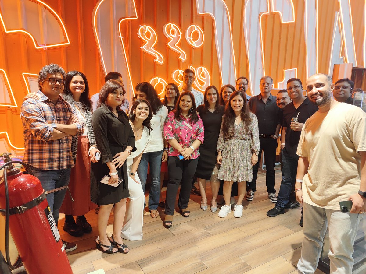 CommsAdda's tweet image. CommsAdda members, the communication experts behind some of the most renowned brands, gathered socially at #SocialSaket to unwind after a busy week. 

No Panels no Sessions no External Speakers no Rules And no Gyan — just quality time together, chatting about anything and…