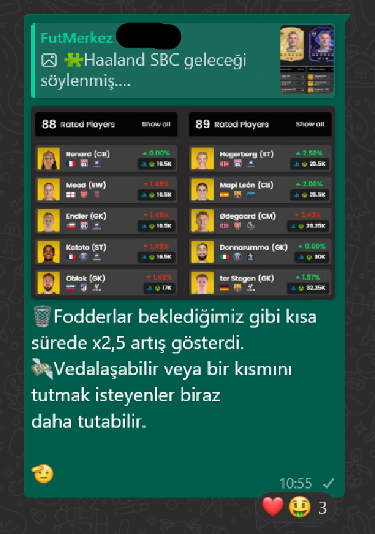 FutMerkez's tweet photo. 💰VIP grupta kısa sürede coinlerimizi ikiye katladık.
✅Birden fazla yöntemler, filtreler ve videolu anlatımlarla bilgilendirmelerimizden faydalanmak için katılmak isteyenler DM yoluyla bize ulaşabilirler. https://t.co/rLXJAarmaA