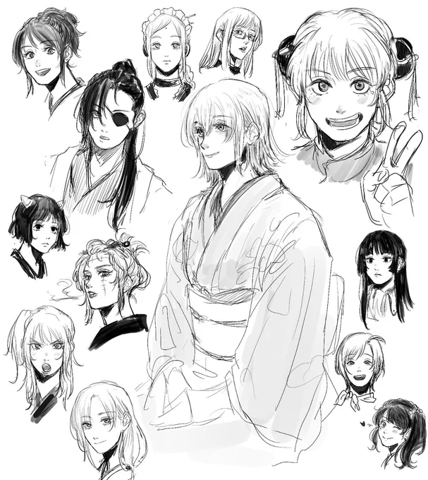銀魂、女の子も九ちゃんも皆可愛い~~~ 