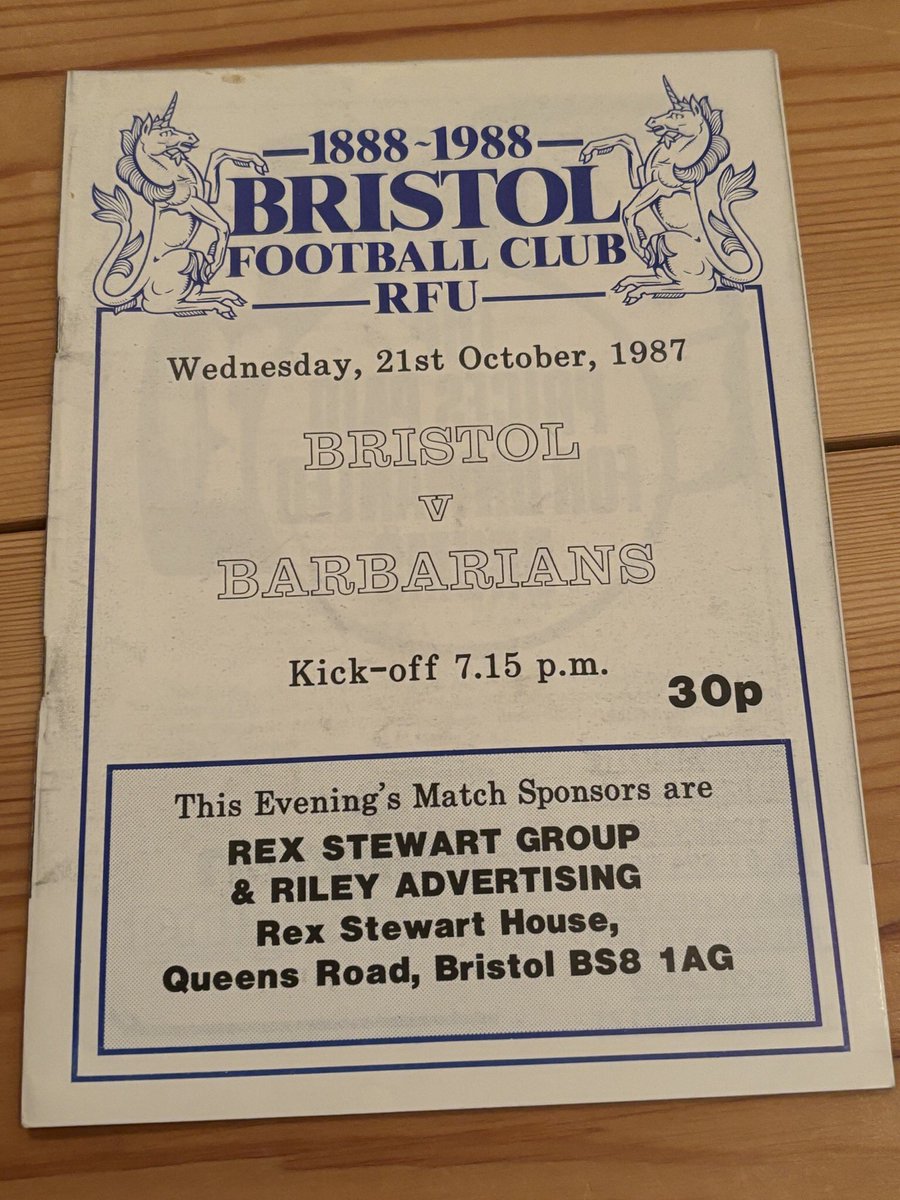 Rugby Memorabilia Society tweet media