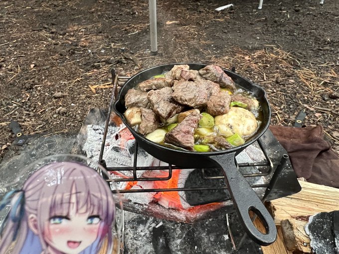 お外でアヒージョ作っちゃう!!!🍳 