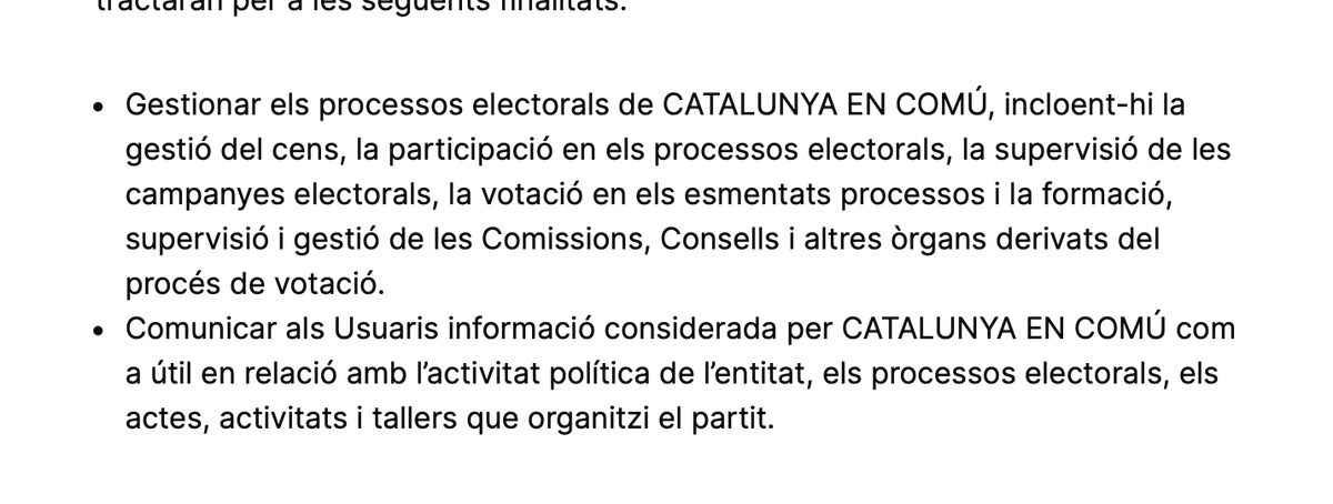 JordiGraupera's tweet photo. Els Comuns han governat Barcelona, han estat el suport parlamentari a la Generalitat, i han governat l'Estat en el període de més encariment del preu de l'habitatge de la història de Barcelona. Cap de les polítiques han fet ha millorat la situació. Mai han admès cap errada, ni han mirat de provar altres vies, per molt que se'ls hagi dit. 

Ara et demanen la signatura. Fan ús del Sindicat de Llogateres: és un ús acceptat pel @SindicatLloguer? És el sindicat una sectorial dels comuns? Anar al sindicat és col·laborar amb els comuns?

Et demanen que signis per abaixar el preu del lloguer, però si mires la política de privacitat (mireu captura), l'objectiu és fer una base de dades per a propaganda electoral. 

Cadascú que faci el que vulgui, però tots els que compartiu de bona fe materials aparentment indignats sobre la qüestió del lloguer i l'habitatge, fets per suposades associacions suposadament imparcials, heu de saber que esteu treballant per augmentar les BBDD dels Comuns. Endavant, si és el que voleu. No ho crec.

El processisme progre també existeix i fa aquesta pinta.