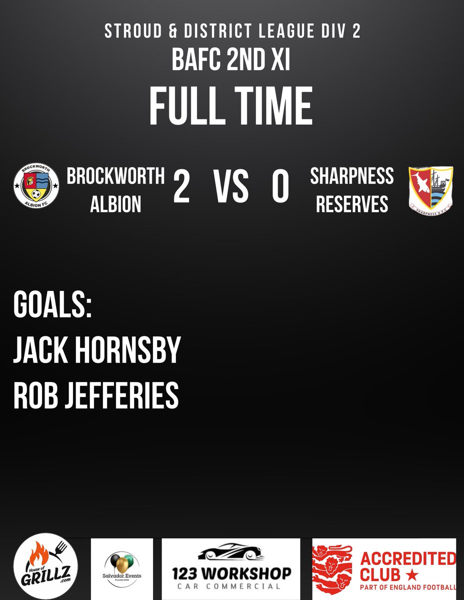 BrockAlbion's tweet image. Brilliant day for the club yesterday as all 3 teams win their games. 🤩

The 1st team go through to the next round in the GFA Senior Amateur County Cup whilst the 2nd and 3rd team each pick up 3 points in their league campaigns.

🦡⚫️⚪️