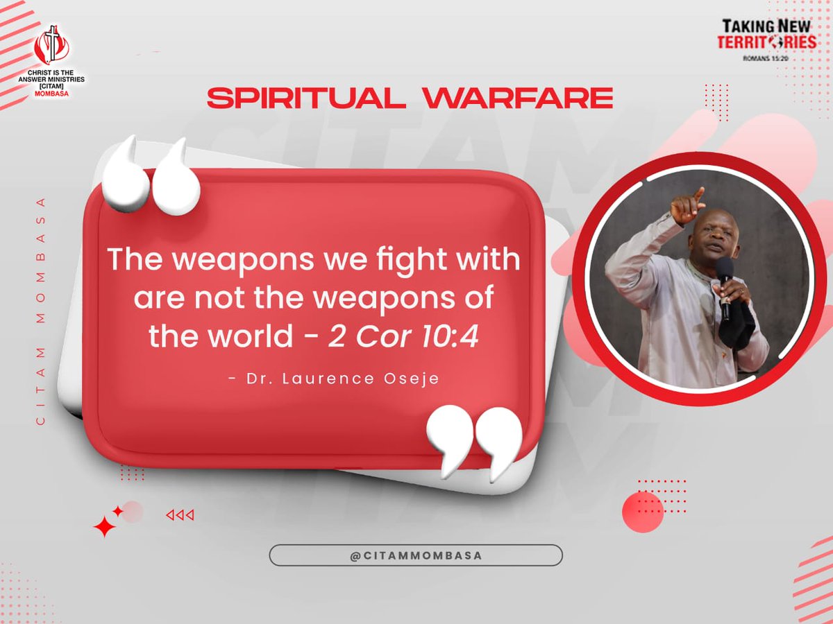 Spiritual warfare 
#TakingNewTerritorries
#WhereChristIsOurAnchor