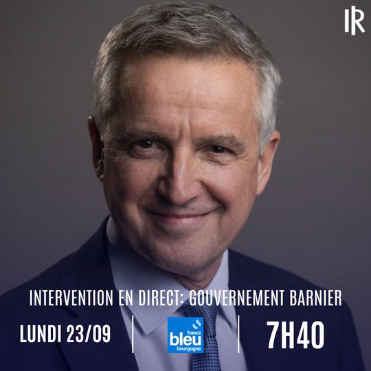 Retrouvez moi demain matin sur <a href="/France/">Hello France</a> bleu pour commenter le gouvernement de Michel Barnier et la situation politique de notre pays.