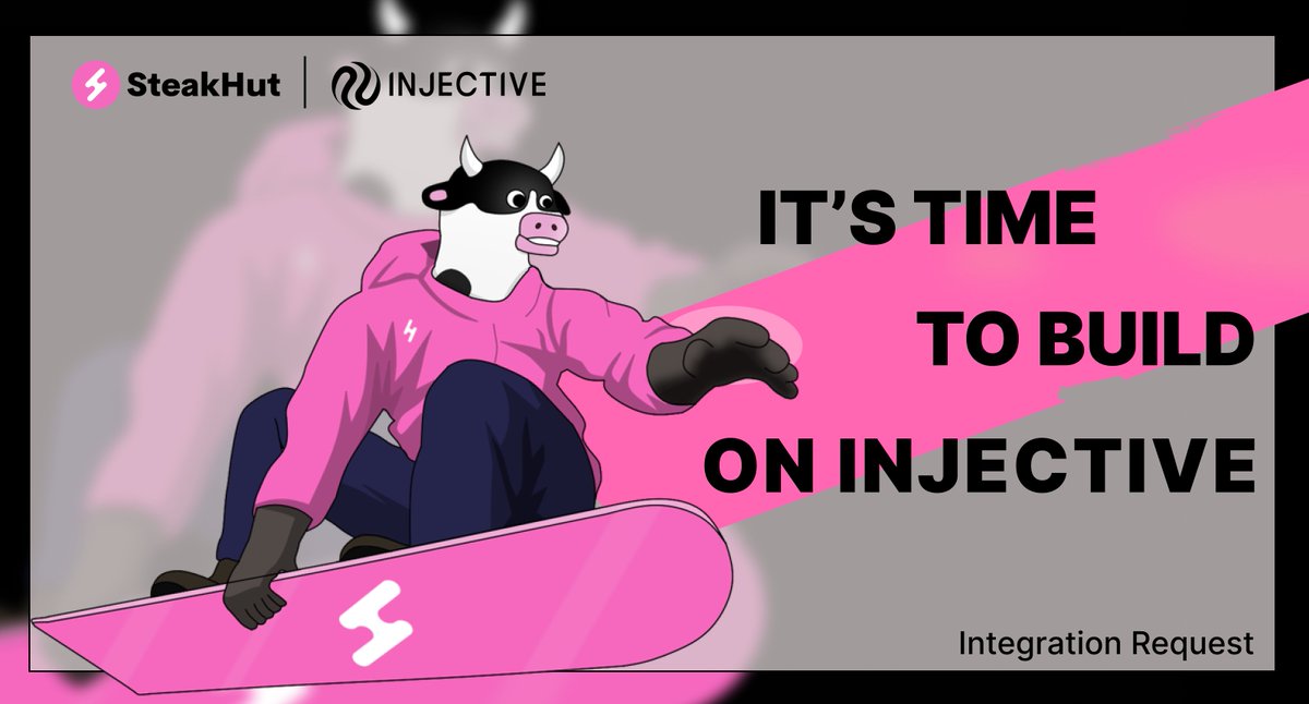 Gm #Web3 

<a href="/steakhut_fi/">SteakHut</a> You guys are doing great with your unique approach to DeFi, how about integrating with Injective? 

So I would like to request you guys to check Injective EVM because I think that will take both platforms to the new heights!
