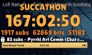 Pyrrhixz's tweet photo. Day 8 of #succathon is over!
We got to hang out with some cool friends, play some #NIKKE and #Echocalypse and got nearly to 2000 gifted subs!
Thank you to @missnekopon @ReikaTheShark @Zeth3n for the raids!!!
See you all tomorrow chat! https://t.co/NnFofXJUWu