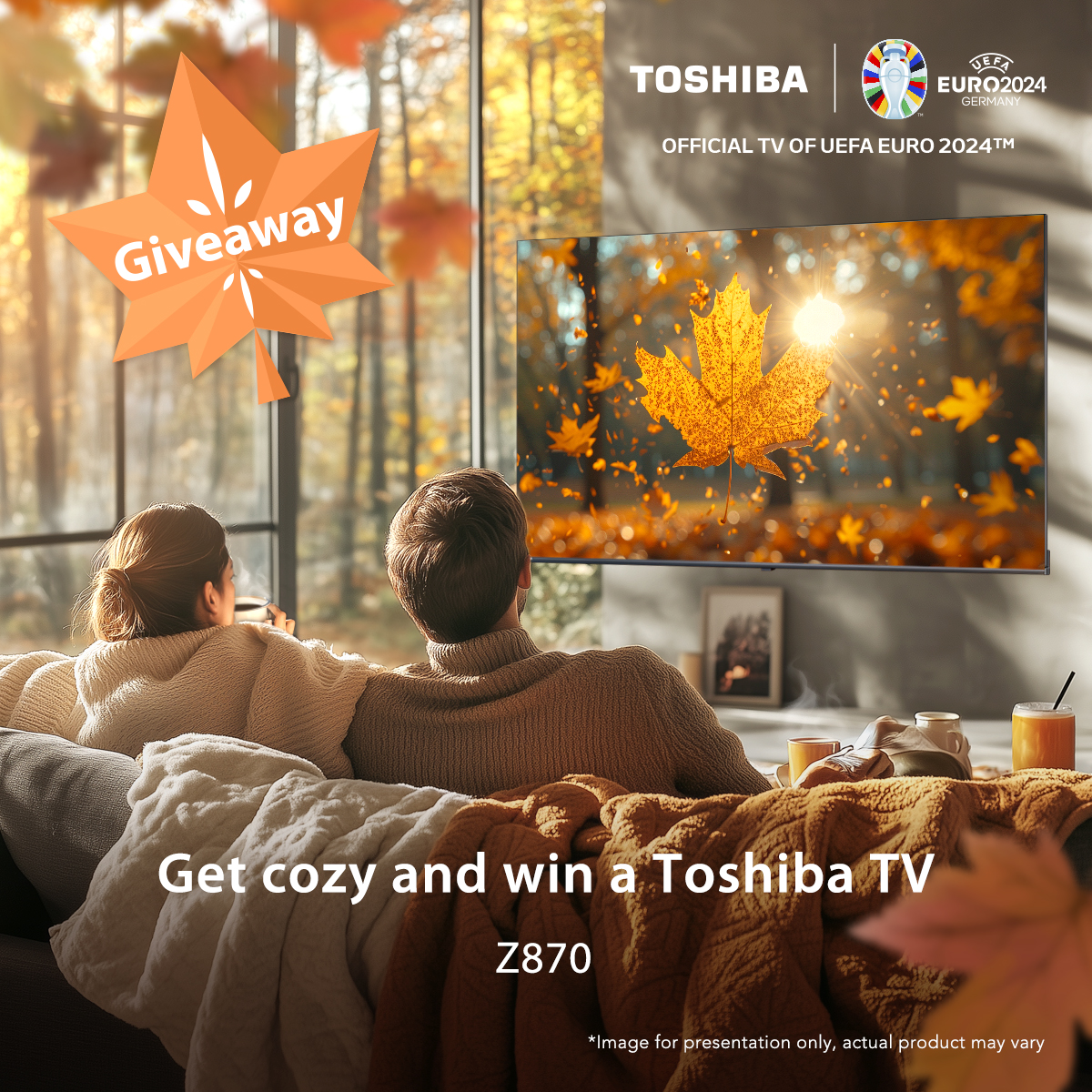Cozy up with a movie day this First Day of Fall! Wrap yourself in blankets and settle in for a show with #ToshibaTV. What’s your go-to movie or show for this fall? Let us know for a chance to win $100! #BeRealCraftsmanship T&amp;C:bit.ly/3XugynT
