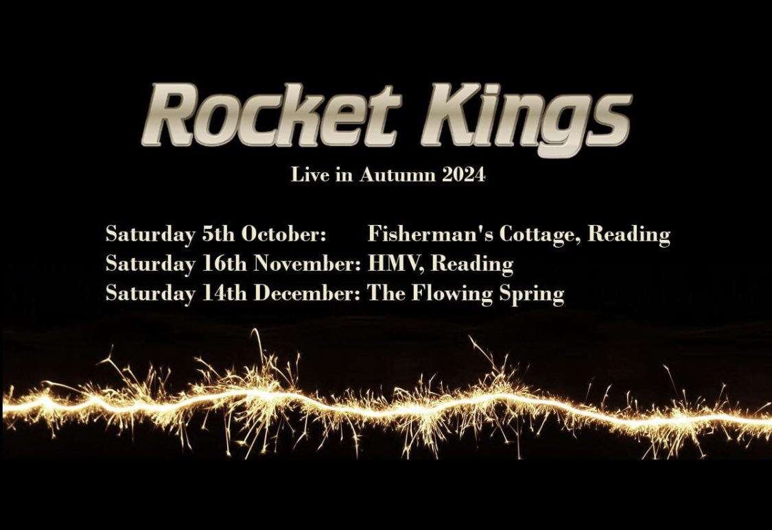 Rocket Kings (@rocketkingsband) on Twitter photo An exciting couple of months ahead. Weβd love to see you at these events. More info to be found on our Facebook page ππ #rocketkings #rocketkingsband #hmv #hmvliveandlocal #hmvreading #fishermanscottage <a href="/thefish_cottage/">Fishermans Cottage</a> <a href="/hmvReading/">hmv Reading</a> #flowingspring An exciting couple of months ahead. Weβd love to see you at these events. More info to be found on our Facebook page ππ #rocketkings #rocketkingsband #hmv #hmvliveandlocal #hmvreading #fishermanscottage <a href="/thefish_cottage/">Fishermans Cottage</a> <a href="/hmvReading/">hmv Reading</a> #flowingspring