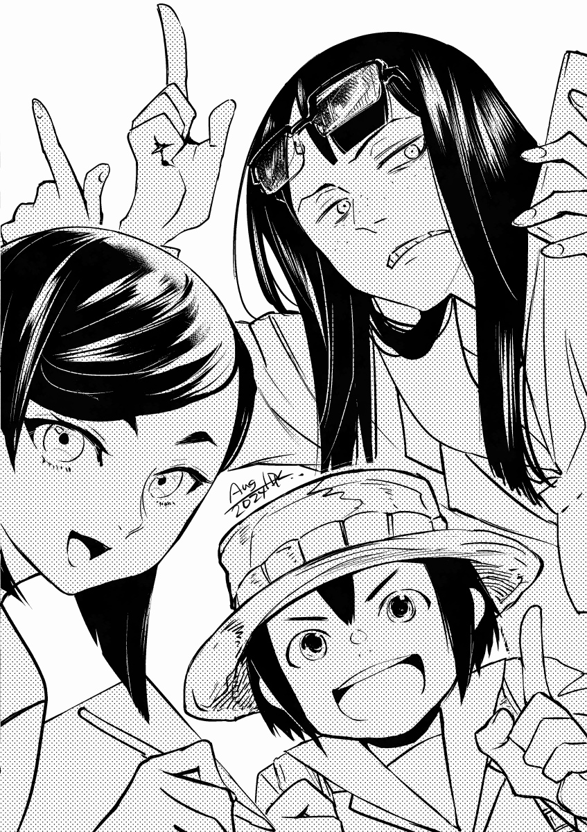 hdkUC's tweet photo. 先月描きかけて頓挫映像研 https://t.co/k8gSpmdt0T