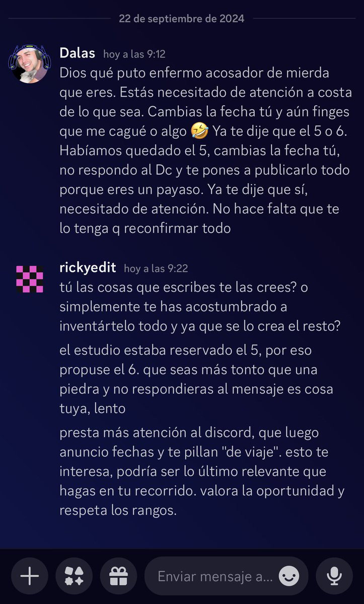 rickyedit's tweet photo. se despierta mosqueadísimo,
coge el móvil para insultarme,
queda en absoluto ridículo,
lo dejo totalmente bugueado
y se vuelve a la cama con una chinada monumental.

🃏bufón histórico,
🤖bot de época. https://t.co/mVthqVubTr